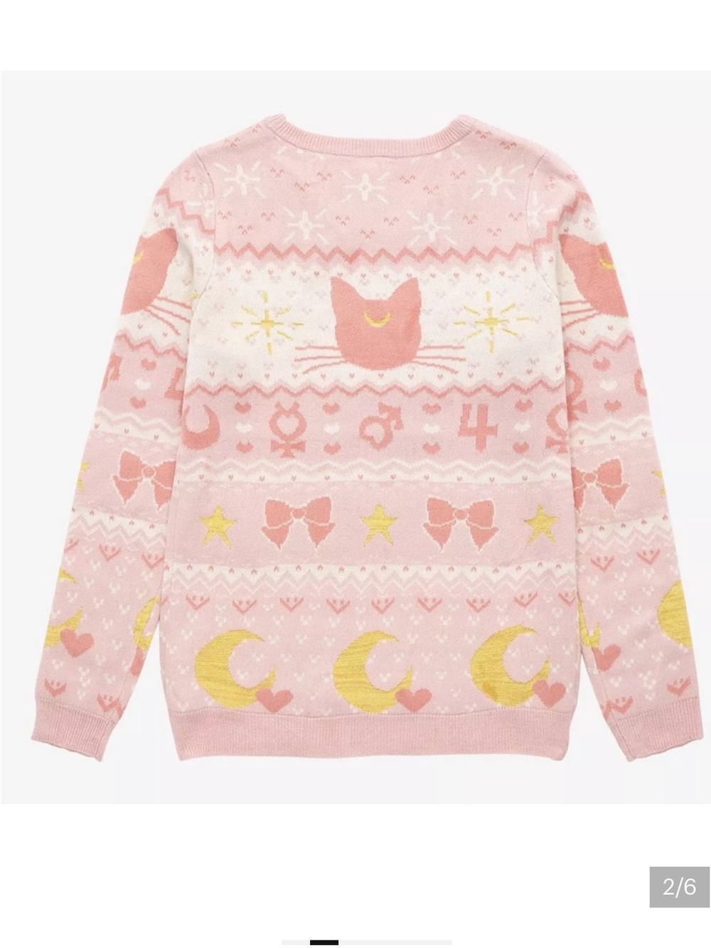 sailor moon Luna & guardian box lunch collab sweater size XL NWT